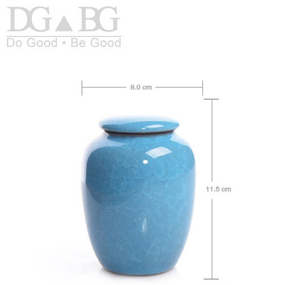 Mini urna Srce Pogreb Mali kovčeg za životinje Urne Funeraire Pour Humain Urne za kremiranje kućnih ljubimaca za ljudski pepeo Memorijalna keramika