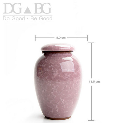 Mini urna Srce Pogreb Mali kovčeg za životinje Urne Funeraire Pour Humain Urne za kremiranje kućnih ljubimaca za ljudski pepeo Memorijalna keramika