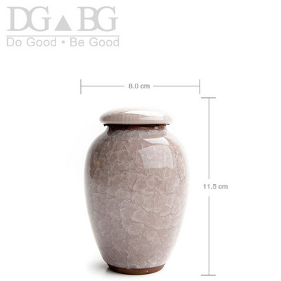 Mini urna Srce Pogreb Mali kovčeg za životinje Urne Funeraire Pour Humain Urne za kremiranje kućnih ljubimaca za ljudski pepeo Memorijalna keramika