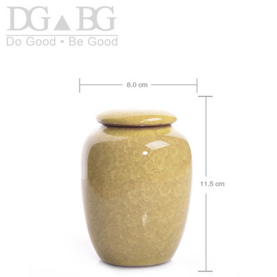 Mini urna Srce Pogreb Mali kovčeg za životinje Urne Funeraire Pour Humain Urne za kremiranje kućnih ljubimaca za ljudski pepeo Memorijalna keramika