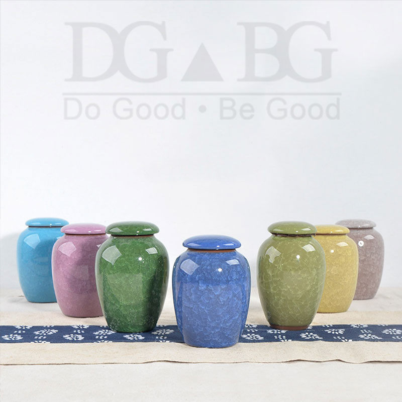 Mini urna Srce Pogreb Mali kovčeg za životinje Urne Funeraire Pour Humain Urne za kremiranje kućnih ljubimaca za ljudski pepeo Memorijalna keramika