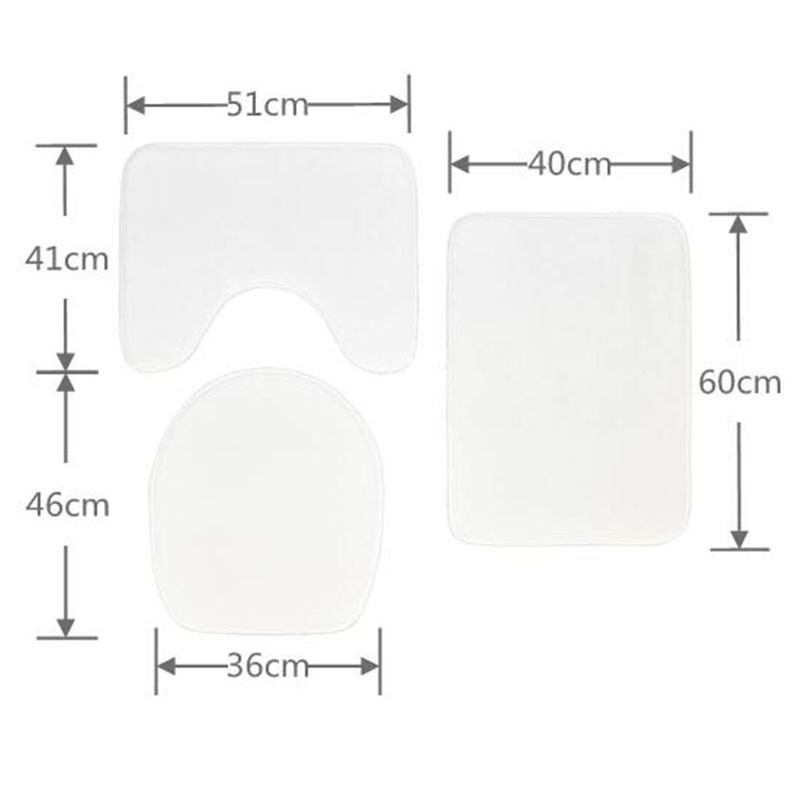 3D marmora vannas istabas grīdas paklājiņu komplekts trīsdaļīgs tualetes sēdekļa pārvalks flaneļa pretslīdes paklājs dušas apdares paklājs ieejas durvju paklājiņš