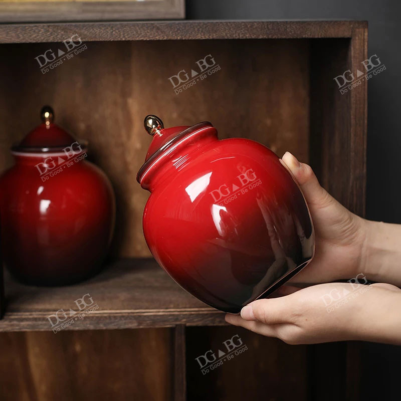 Velike urne za ljudski pepeo Pogrebna keramika Urne za kućne ljubimce Držač za pepeo Zapečaćeni Kremiranje Uspomena za odrasle Spomen suveniri Poklon