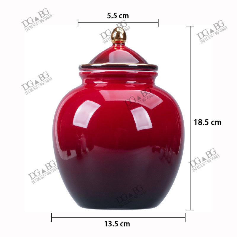 Velike urne za ljudski pepeo Pogrebna keramika Urne za kućne ljubimce Držač za pepeo Zapečaćeni Kremiranje Uspomena za odrasle Spomen suveniri Poklon