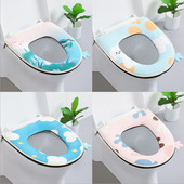 Periva podloga za WC školjku WC sjedalo Topli mekani set jastuka za uređenje doma Closestool Mat Torbica za sjedalo Dodatna oprema za poklopac poklopca WC školjke