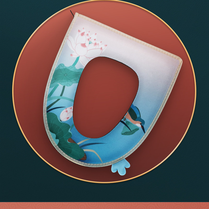 Periva podloga za WC školjku WC sjedalo Topli mekani set jastuka za uređenje doma Closestool Mat Torbica za sjedalo Dodatna oprema za poklopac poklopca WC školjke