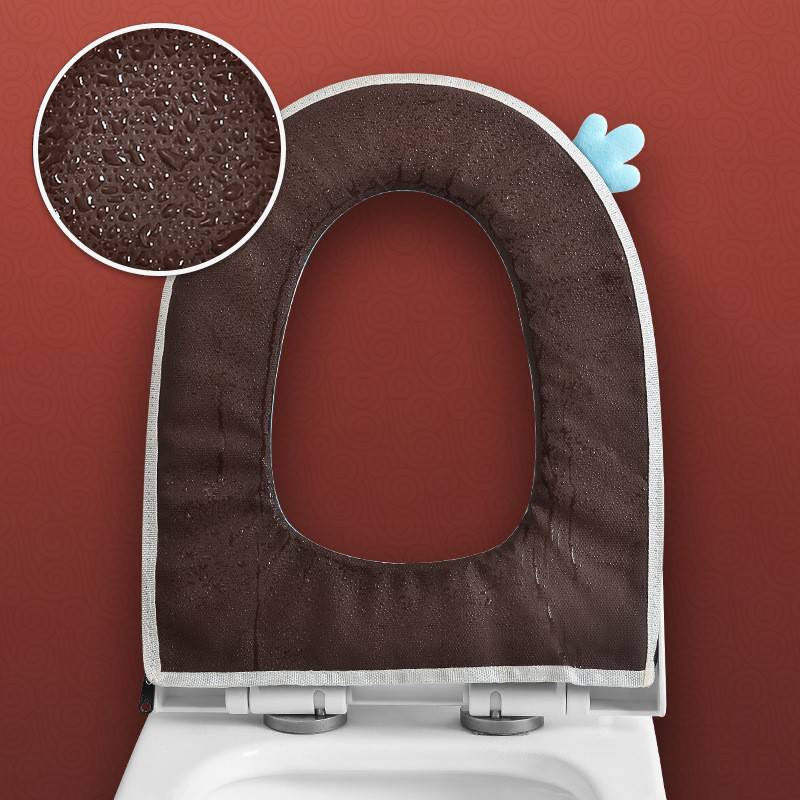 Periva podloga za WC školjku WC sjedalo Topli mekani set jastuka za uređenje doma Closestool Mat Torbica za sjedalo Dodatna oprema za poklopac poklopca WC školjke