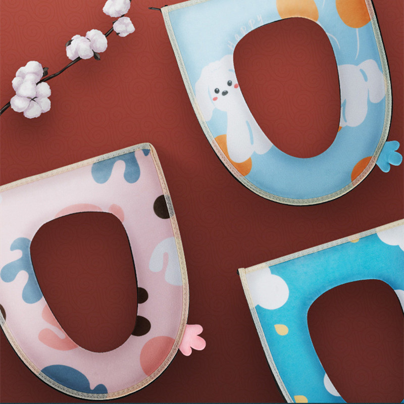 Periva podloga za WC školjku WC sjedalo Topli mekani set jastuka za uređenje doma Closestool Mat Torbica za sjedalo Dodatna oprema za poklopac poklopca WC školjke