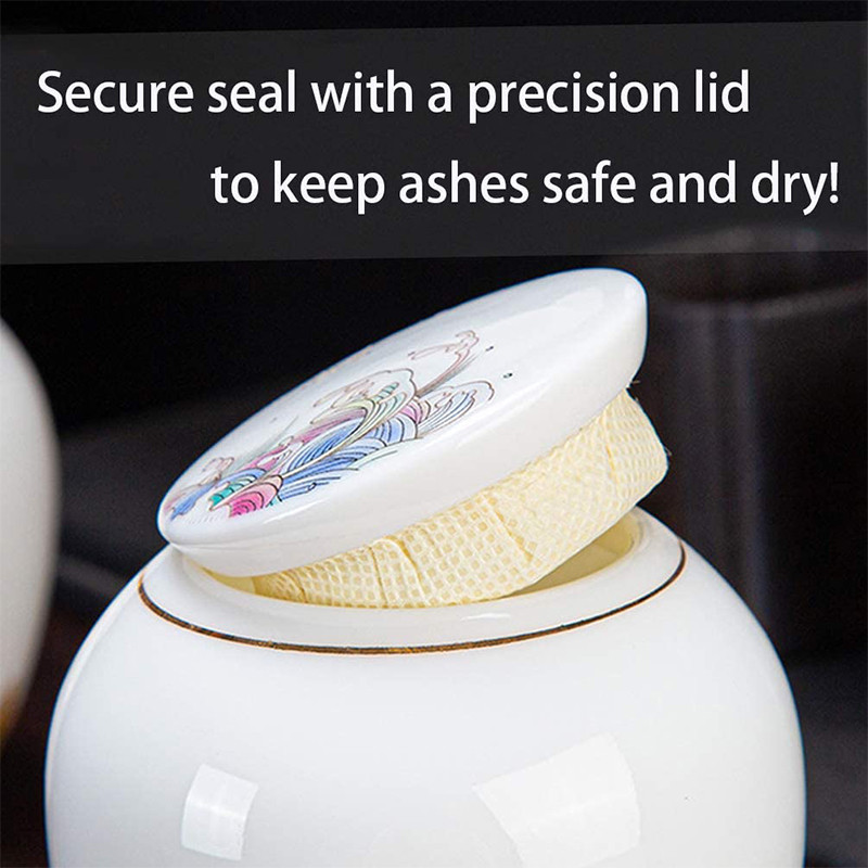 Urne za kućne ljubimce Male urne za kremiranje za ljudski pepeo Keramički držači za pepeo za odrasle pse Mačke Minijaturne memorijalne pogrebne urne za dijeljenje pepela