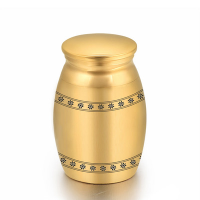 Mini 16x25 mm urne za uspomene za držač ljudskog pepela za kućne ljubimce Mini urne za kremaciju za pepeo od tvrdog metala Memorijal od pepela srebrna/crna