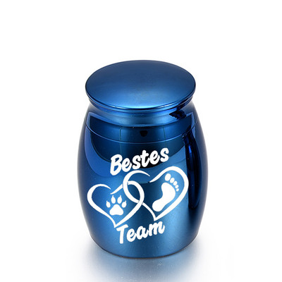 Mini kremacijske urne za pepeo od nehrđajućeg čelika Memorijalni držač za pepeo Male urne za uspomene za pepeo kućnih ljubimaca 30x40MM urna za mačke/pase/ptice