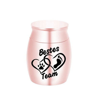 Mini kremacijske urne za pepeo od nehrđajućeg čelika Memorijalni držač za pepeo Male urne za uspomene za pepeo kućnih ljubimaca 30x40MM urna za mačke/pase/ptice