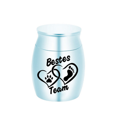 Mini kremacijske urne za pepeo od nehrđajućeg čelika Memorijalni držač za pepeo Male urne za uspomene za pepeo kućnih ljubimaca 30x40MM urna za mačke/pase/ptice