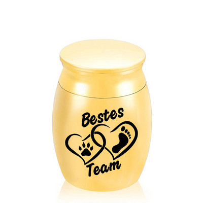 Mini kremacijske urne za pepeo od nehrđajućeg čelika Memorijalni držač za pepeo Male urne za uspomene za pepeo kućnih ljubimaca 30x40MM urna za mačke/pase/ptice