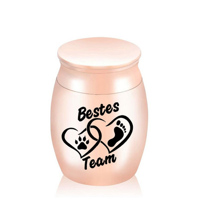 Mini kremacijske urne za pepeo od nehrđajućeg čelika Memorijalni držač za pepeo Male urne za uspomene za pepeo kućnih ljubimaca 30x40MM urna za mačke/pase/ptice