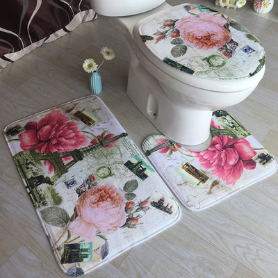 3gab/komplekts Vannas istabas paklājiņu komplekts Flaneļa Pretslīdes Virtuves Vannas Paklājs Paklājs Vannas istabas Paklājs Mazgājams Lente Banheiro Koraļļu vilna