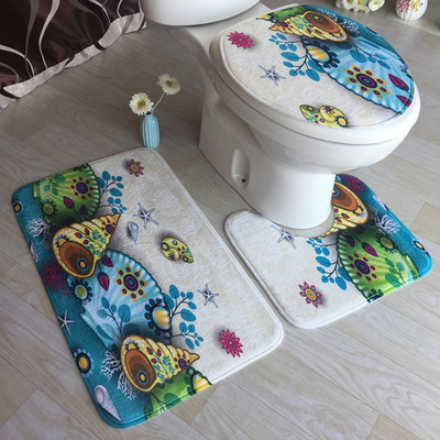 3gab/komplekts Vannas istabas paklājiņu komplekts Flaneļa Pretslīdes Virtuves Vannas Paklājs Paklājs Vannas istabas Paklājs Mazgājams Lente Banheiro Koraļļu vilna