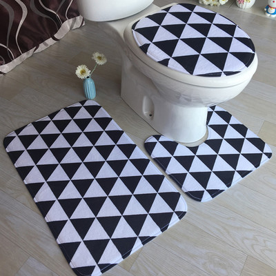 3gab/komplekts Vannas istabas paklājiņu komplekts Flaneļa Pretslīdes Virtuves Vannas Paklājs Paklājs Vannas istabas Paklājs Mazgājams Lente Banheiro Koraļļu vilna