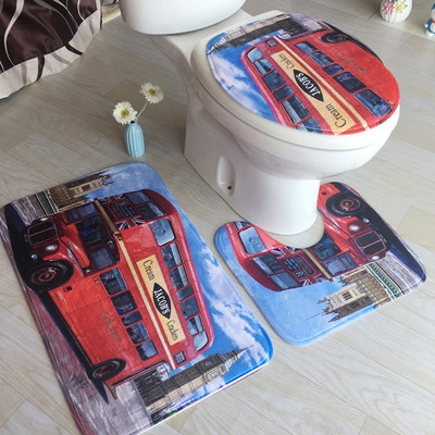 3gab/komplekts Vannas istabas paklājiņu komplekts Flaneļa Pretslīdes Virtuves Vannas Paklājs Paklājs Vannas istabas Paklājs Mazgājams Lente Banheiro Koraļļu vilna