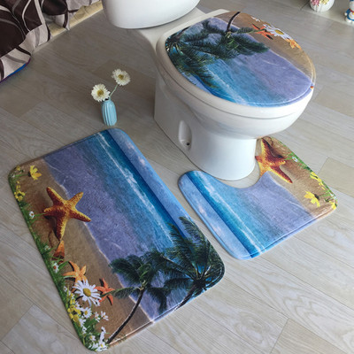 3gab/komplekts Vannas istabas paklājiņu komplekts Flaneļa Pretslīdes Virtuves Vannas Paklājs Paklājs Vannas istabas Paklājs Mazgājams Lente Banheiro Koraļļu vilna