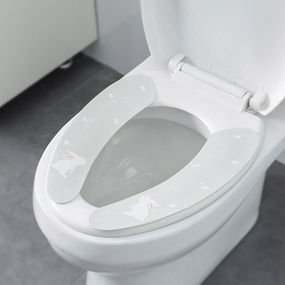 Crtani zec Navlaka za WC sjedalo Zimska Topla WC školjka Jastuk WC poklopac WC prsten za sjedenje Pada Univerzalni kupaonski pribor