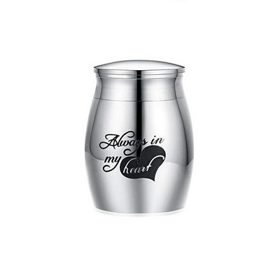 Srebrne mini urne za kremiranje ljudskog pepela Spremnik za uspomenu Staklenka Metalni spomenik Držač pepela za kućne ljubimce Pribor za uspomenu na staklenke