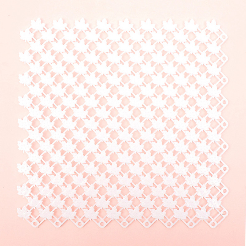 1tk Vannitoa libisemisvastane matt vahtralehe kuju PVC plastikust veekindel põrandamatt Kodu Vannituba Duširuum Vannimatt 25cmx25cm