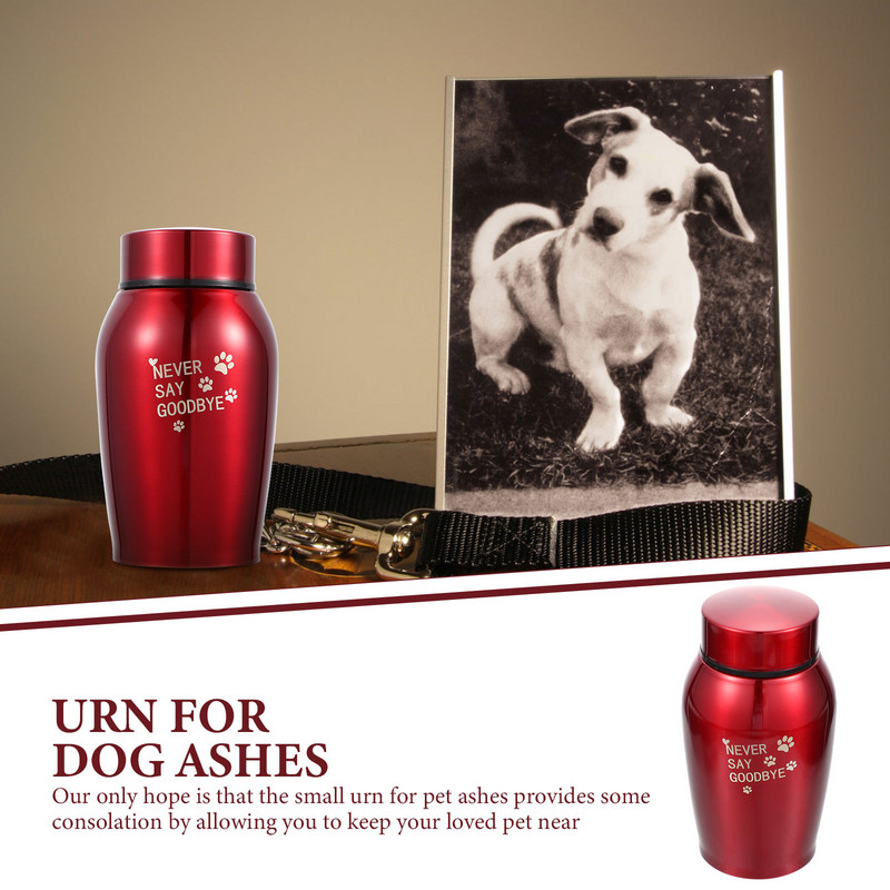 Urna Pepeo za kućne ljubimce Memorijal za kremiranje pasa Urne za uspomene Pogrebne kutije Metalni mali čelični pepeo Mačka od nehrđajućeg čelika Životinje Psi Mini lijes