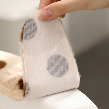 2 τμχ/σετ Κάλυμμα καθίσματος τουαλέτας Χειμερινό Ζεστό Ματ ντουλάπι που πλένεται Αξεσουάρ μπάνιου Μαλακό γούνινο κουνέλι Μαξιλάρι καθίσματος τουαλέτας Universal