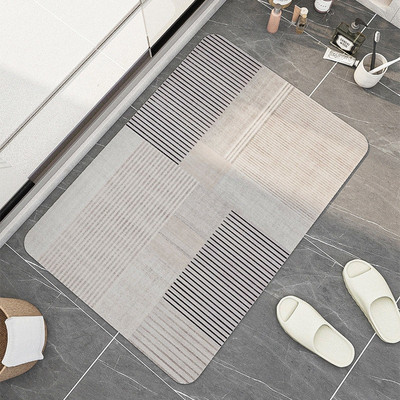 Super upijajuća prostirka za kupaonicu Neklizajuće geometrijske prostirke za kupaonicu Diatom brzo sušeći tepih za tuširanje Nordijska kuhinjska otirač tapis de bain
