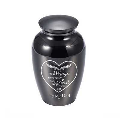 70X45MM posuda za pogrebni pepeo komemorativna urna s privjescima s anđeoskim krilima u obliku srca Keepsake mini urna za kremaciju za pepeo ljudi/kućnih ljubimaca