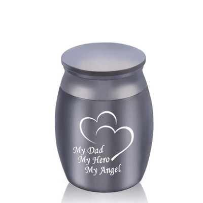 Mans tētis Mans varonis Mans eņģelis Dubultās sirds bēru urna cilvēku pelniem Kremācijas pelni Piemiņas urna Rotaslietas