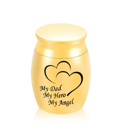 Mans tētis Mans varonis Mans eņģelis Dubultās sirds bēru urna cilvēku pelniem Kremācijas pelni Piemiņas urna Rotaslietas