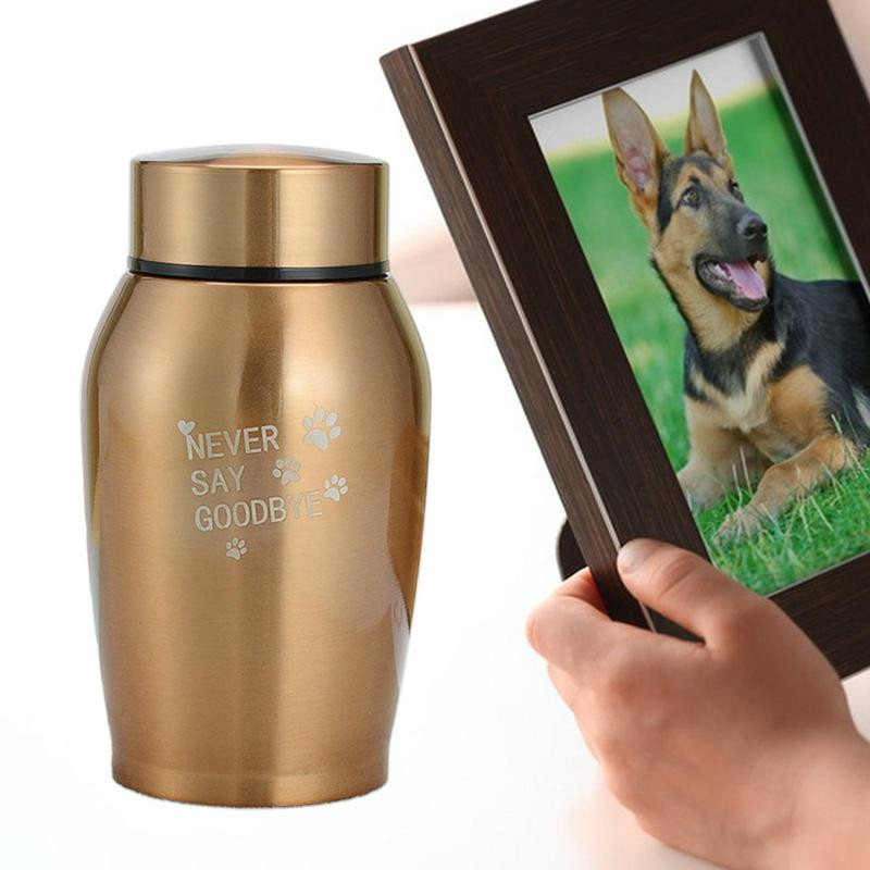 Raznobojne urne za pse od nehrđajućeg čelika, pas, mačka, ptica, miš, pepeo za kremiranje, zapečaćena urna za sprovod za pse, staklenka za suvenire za kućne ljubimce Novo
