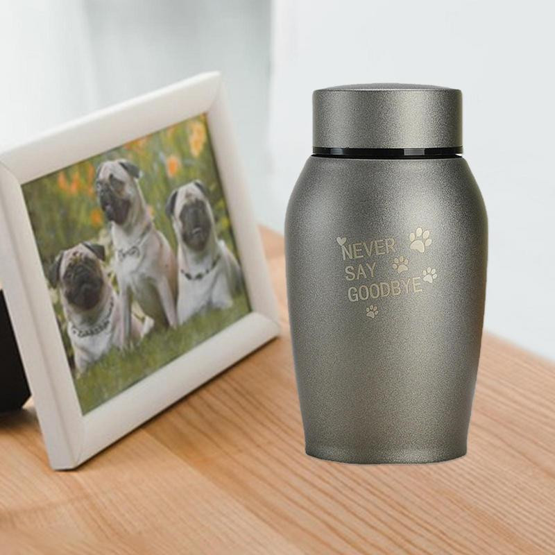Raznobojne urne za pse od nehrđajućeg čelika, pas, mačka, ptica, miš, pepeo za kremiranje, zapečaćena urna za sprovod za pse, staklenka za suvenire za kućne ljubimce Novo