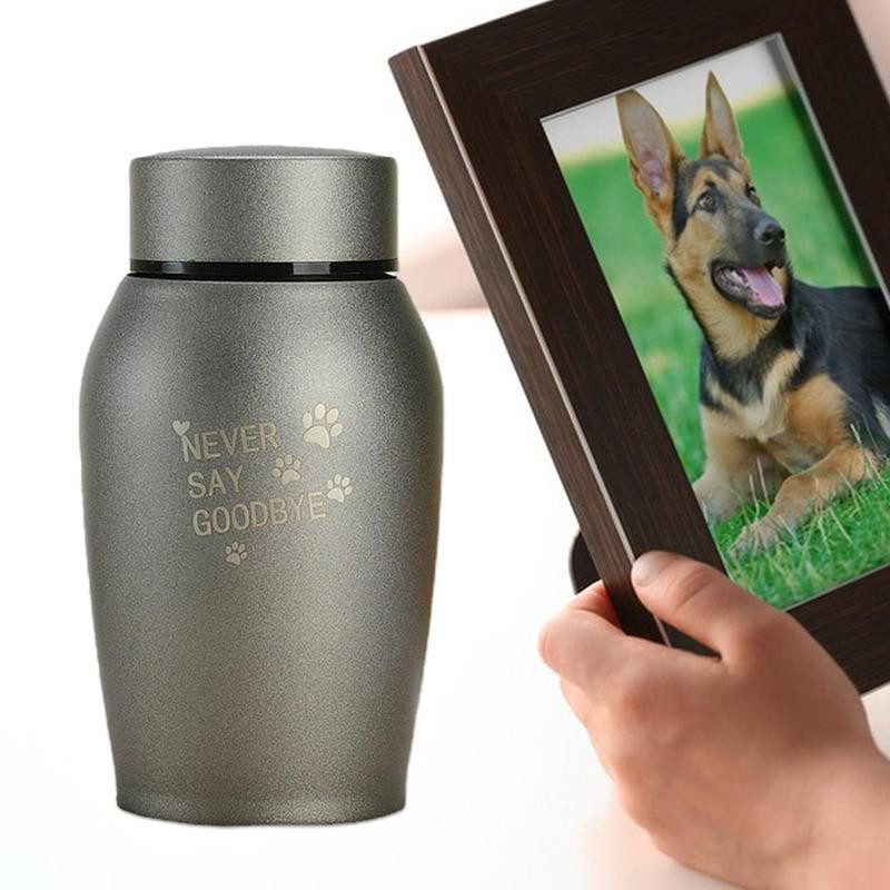 Raznobojne urne za pse od nehrđajućeg čelika, pas, mačka, ptica, miš, pepeo za kremiranje, zapečaćena urna za sprovod za pse, staklenka za suvenire za kućne ljubimce Novo