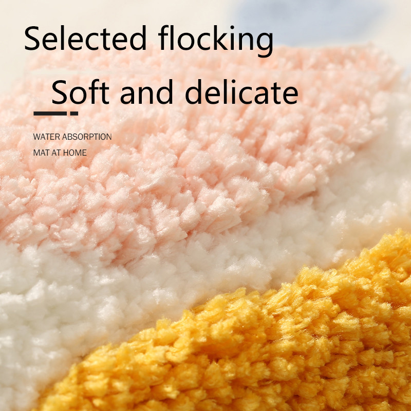 Vrijeme pranja Neklizajuća kupaonska prostirka za kadu Neklizajući tepih od koraljnog flisa Podna prostirka za tuširanje Otirač za sušenje