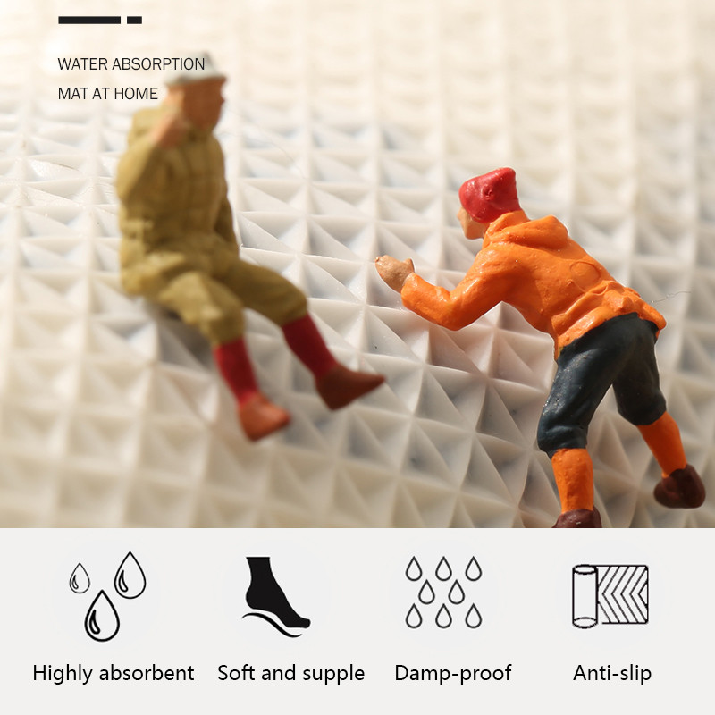 Vrijeme pranja Neklizajuća kupaonska prostirka za kadu Neklizajući tepih od koraljnog flisa Podna prostirka za tuširanje Otirač za sušenje