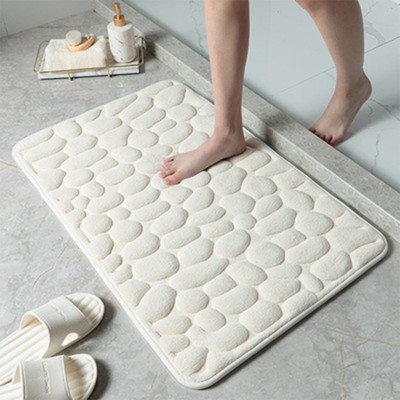 Acasă Cobblestone Embossed Covor Covor Covor Baie Simplu Absorbant De Vânt Covoraș pentru Picior Baie Covor Antiderapant Covoraș.