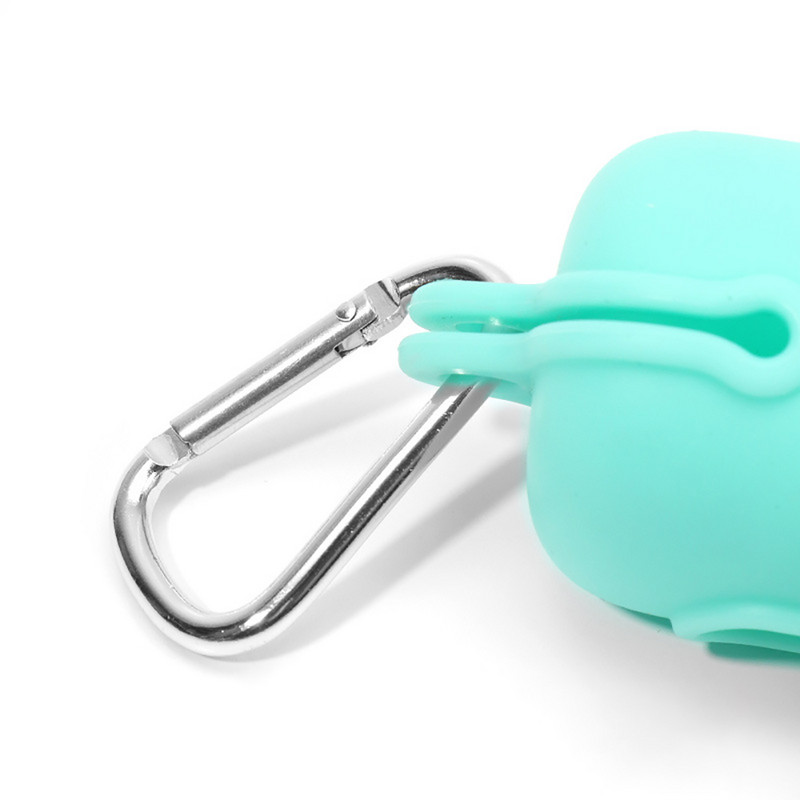 Suņu izkārnījumu maisiņu dozatora turētājs ar karabīni Ceļojumu āra mājdzīvnieku atkritumu savācējs Silikona piederumi Videi draudzīgi produkti Preces