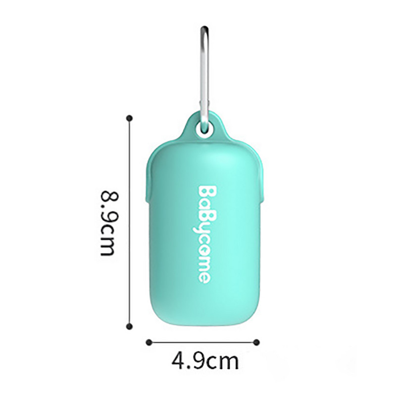 Suņu izkārnījumu maisiņu dozatora turētājs ar karabīni Ceļojumu āra mājdzīvnieku atkritumu savācējs Silikona piederumi Videi draudzīgi produkti Preces