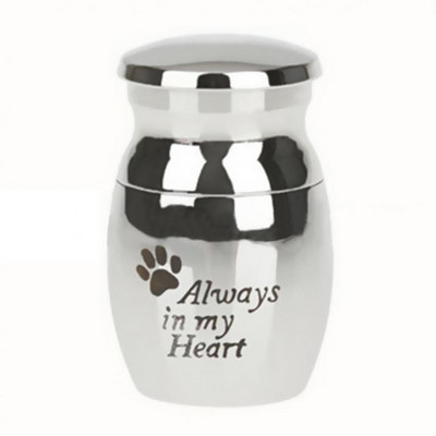 Paw Letters Printed Stainless Steel Pet Cinerary Casket Funerary Urn Pendant Pet Caskets Dog/cat/Animals Urns