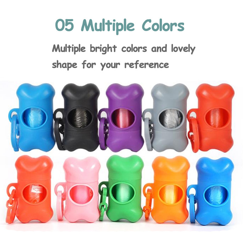 Mājdzīvnieku atkritumu maisu dozators suņu atkritumu maisu turētājam Plastmasas atkritumu maisu dozatora somiņa Suņu mājdzīvnieku 10 rullīšu atkritumu maisi