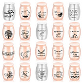 Skaistas dāvanas, alumīnija sakausējuma mazs burciņu turētājs, cilvēku pelni, urnas, piemiņas kremēšana brāļa mīļotajam/mājdzīvniekiem