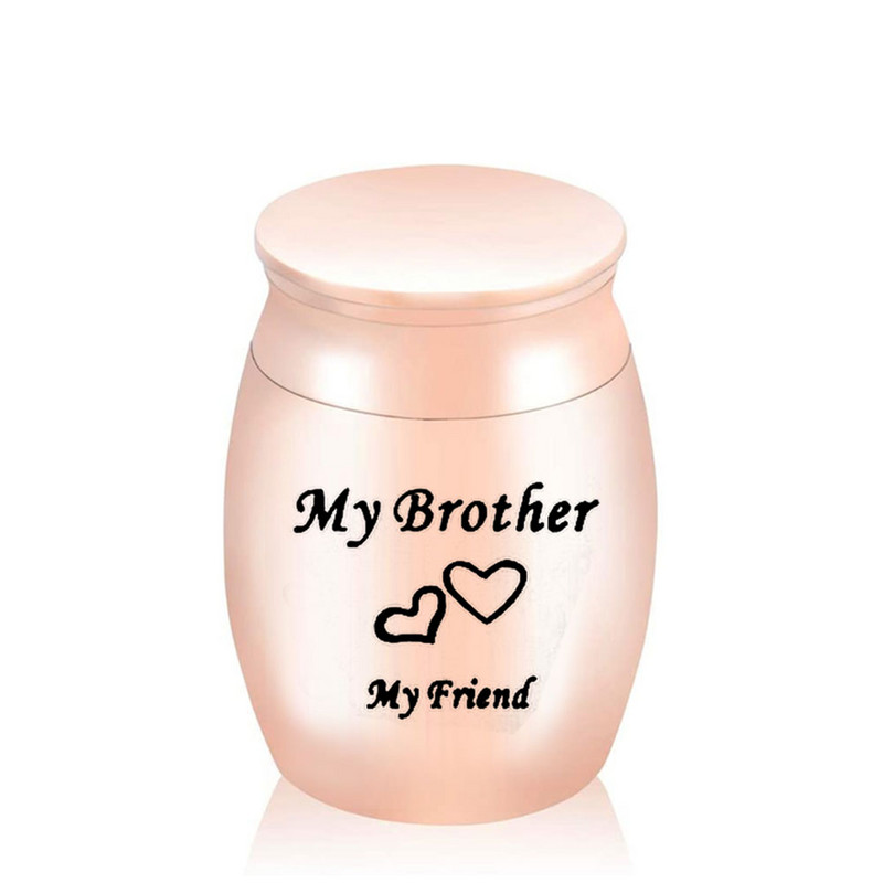 Skaistas dāvanas, alumīnija sakausējuma mazs burciņu turētājs, cilvēku pelni, urnas, piemiņas kremēšana brāļa mīļotajam/mājdzīvniekiem