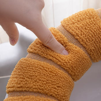 Покривало за тоалетна седалка Поддържайте топлината Анимационен модел Closestool Mat Knitting Мека подложка с O-образна форма Тоалетна седалка Миещи се аксесоари за баня