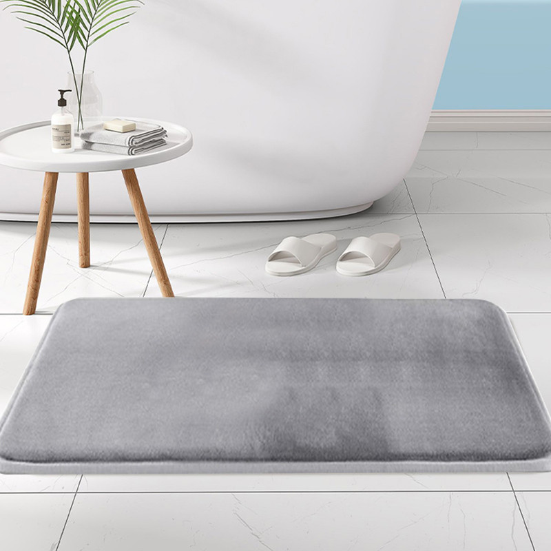 1PC Atmiņas putu vannas paklājs Pretslīdošs dušas paklājs, mīksts kāju paliktnis, dekoratīvs grīdas aizsargs, absorbējošs, ātri žūstošs vannas istabas paklājs