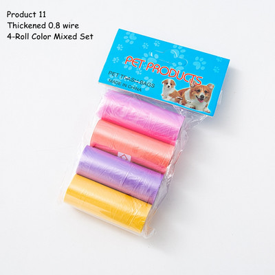 15 vrećica/rola Vreća za izmet psa, mačke, sakupljač, pokupiti kućne ljubimce, razgradiva vreća za smeće, praktična čista vreća za otpad, potrepštine za kućne ljubimce na otvorenom