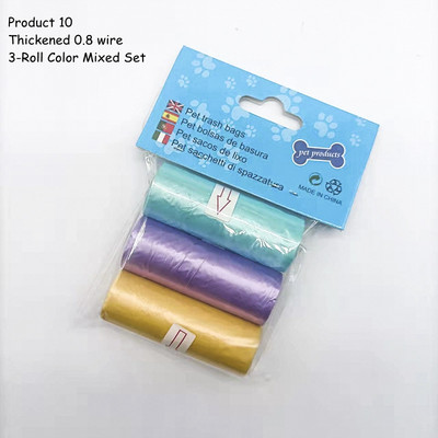 15 vrećica/rola Vreća za izmet psa, mačke, sakupljač, pokupiti kućne ljubimce, razgradiva vreća za smeće, praktična čista vreća za otpad, potrepštine za kućne ljubimce na otvorenom