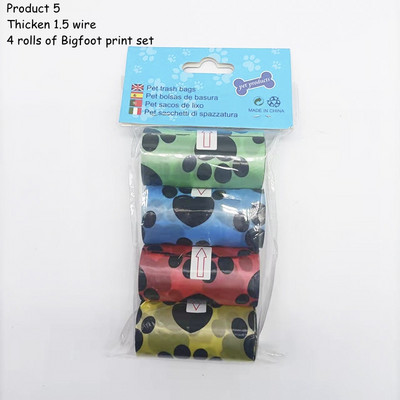 15 vrećica/rola Vreća za izmet psa, mačke, sakupljač, pokupiti kućne ljubimce, razgradiva vreća za smeće, praktična čista vreća za otpad, potrepštine za kućne ljubimce na otvorenom